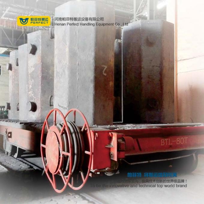 20ton Transfer Car-Industrial Ladle Transfer Car on Rail با مواد با درجه حرارت بالا و مواد عایق گرما