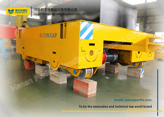 heavy load industrial using motorized transfer trolley for military industries