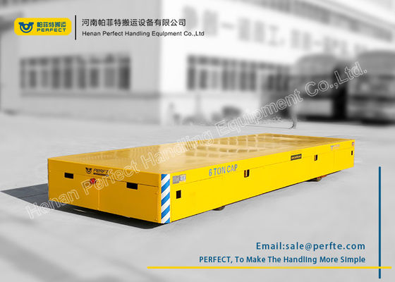 15 ton automated low flatbed trackless transfer cart for ship industry transport